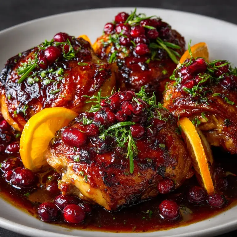 Cranberry Orange Roasted Chicken Recipe