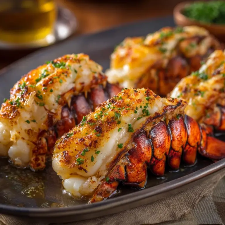 Gourmet Baked Stuffed Lobster Tails Recipe