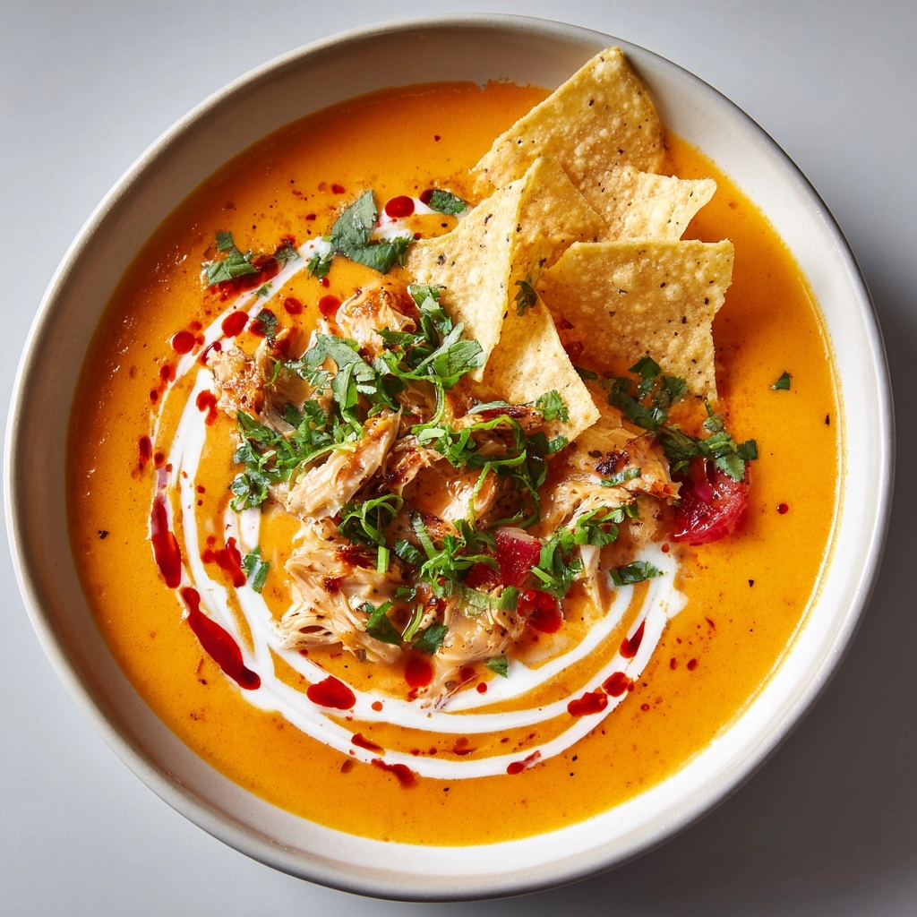 Creamy Chicken Tortilla Soup Recipe - Recipe Image