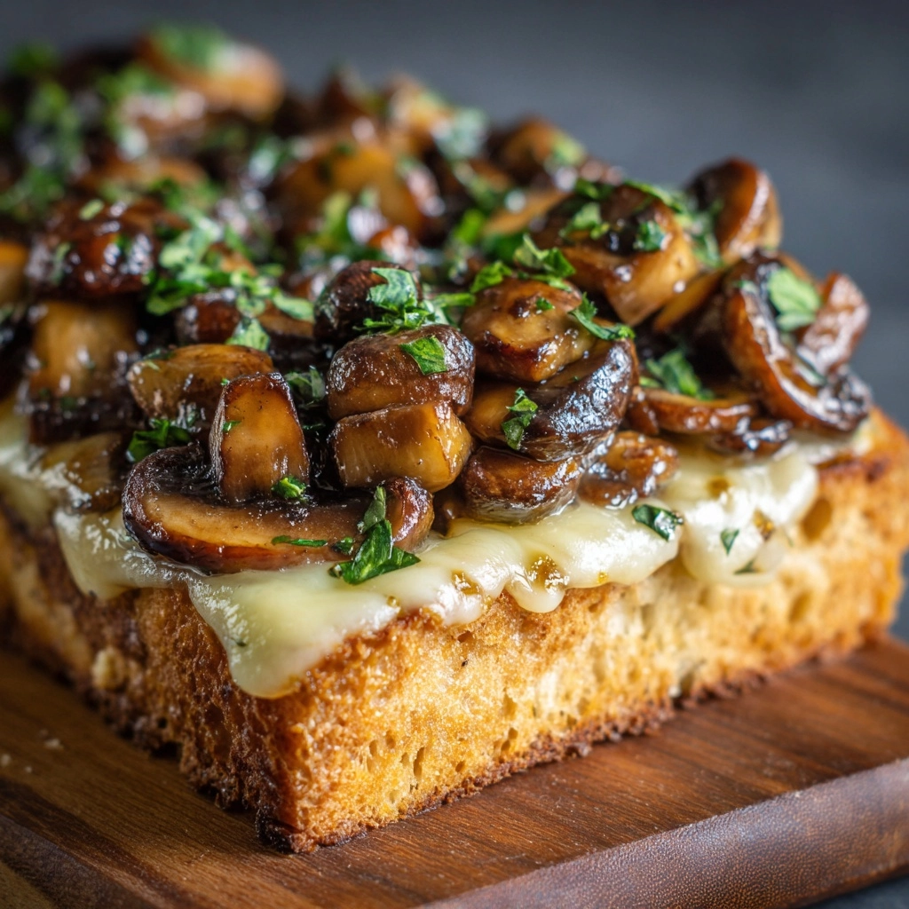 Mushroom and Gruyère Crostini Recipe - Recipe Image