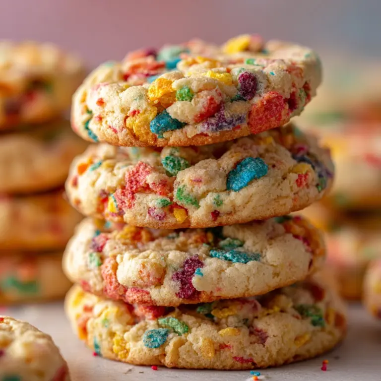Fruity Pebbles Cake Mix Cookies Recipe