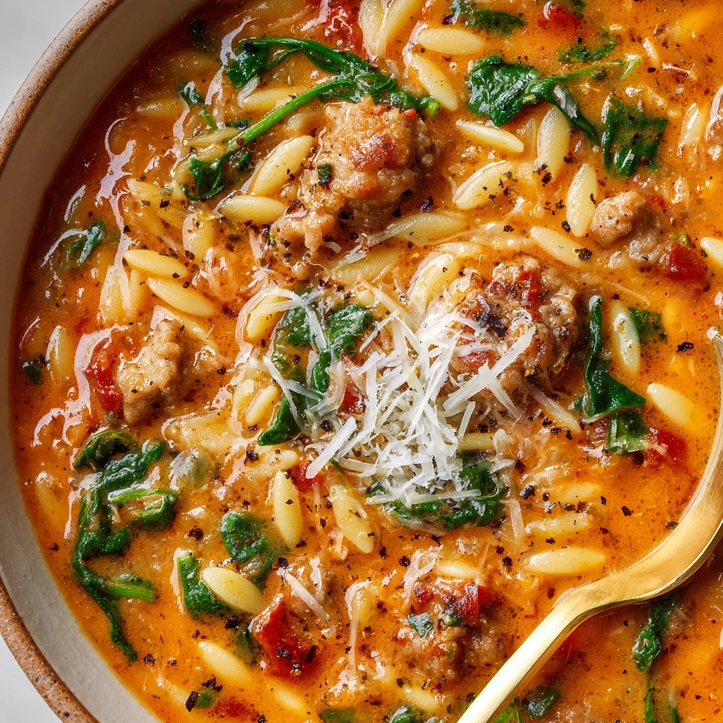 Marry Me Sausage Orzo Soup Recipe - Recipe Image