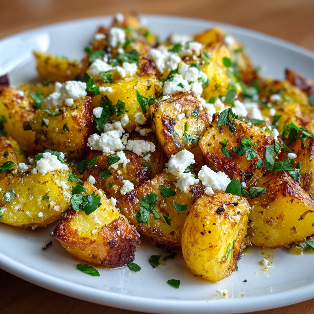 Baked Feta Potatoes Recipe - Recipe Image
