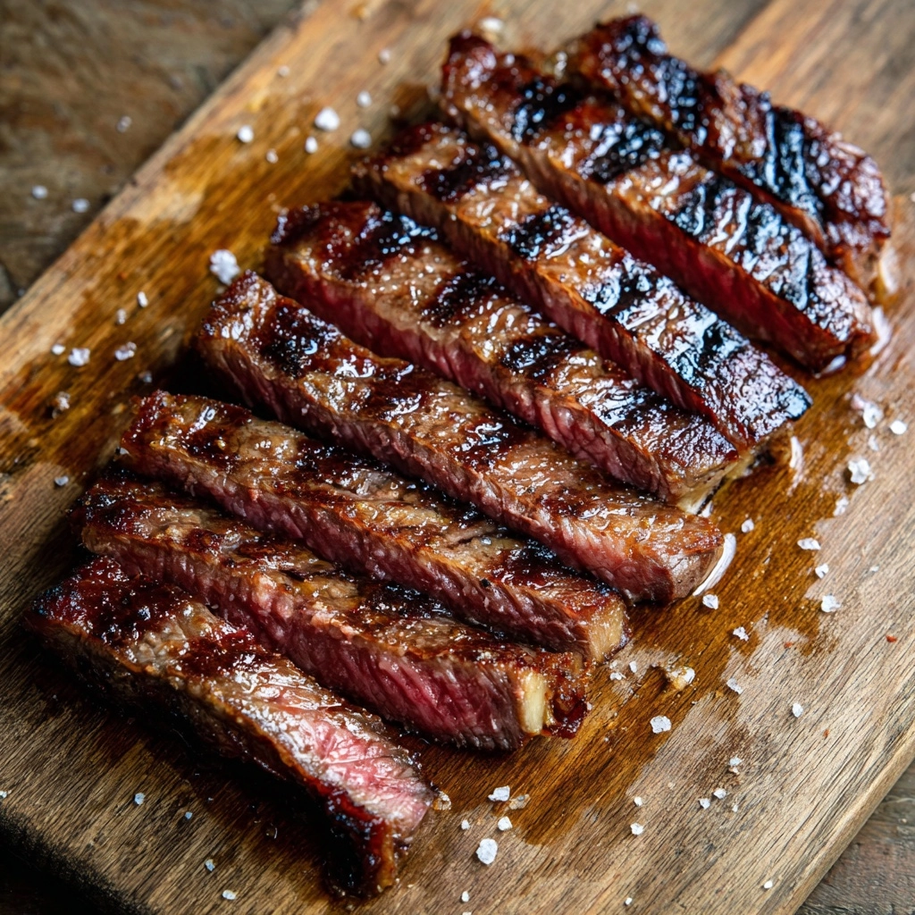 Grilled Balsamic and Garlic Flank Steak Recipe