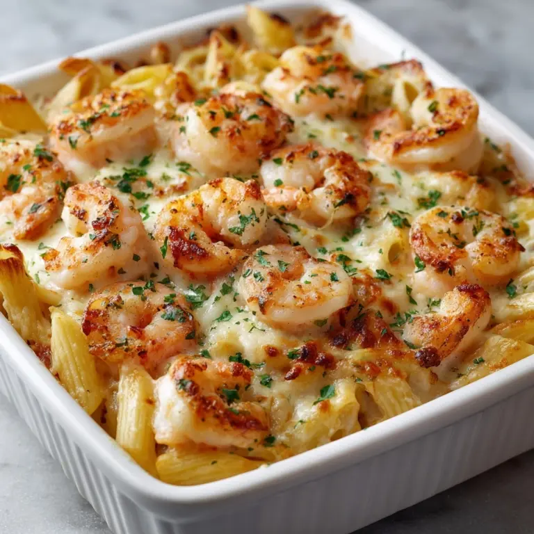 Shrimp Scampi Pasta Bake Recipe