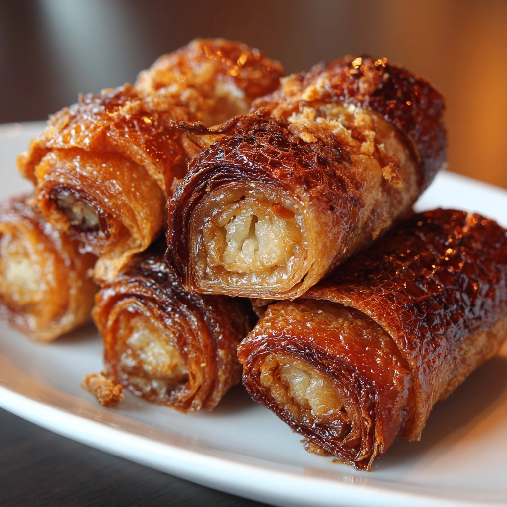 Baked Apple Pie Rice Paper Rolls: An Amazing Ultimate Recipe - Recipe Image