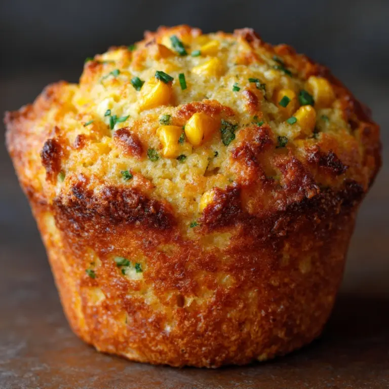 Crispy Cheddar Corn Potato Muffins Recipe
