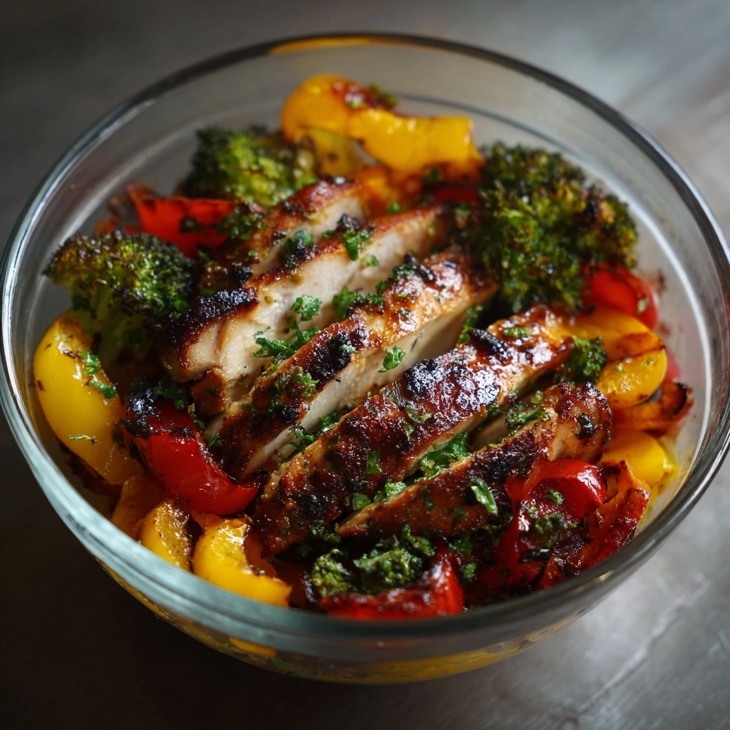 Grilled Chicken with Roasted Vegetables Bowl Recipe