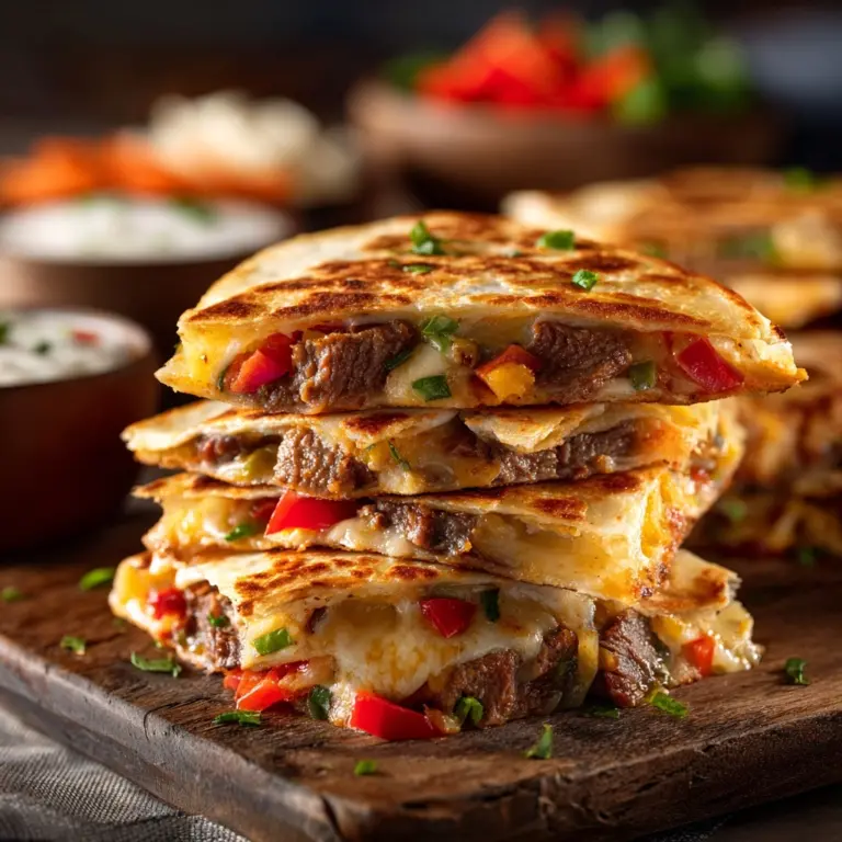 Philly Cheesesteak Quesadilla Recipe