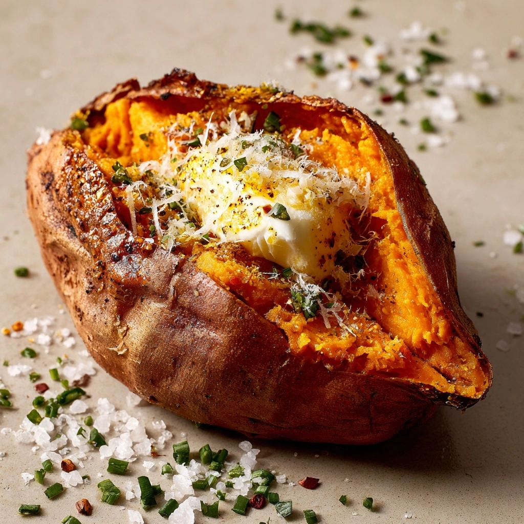Perfectly Baked Sweet Potato Recipe - Recipe Image
