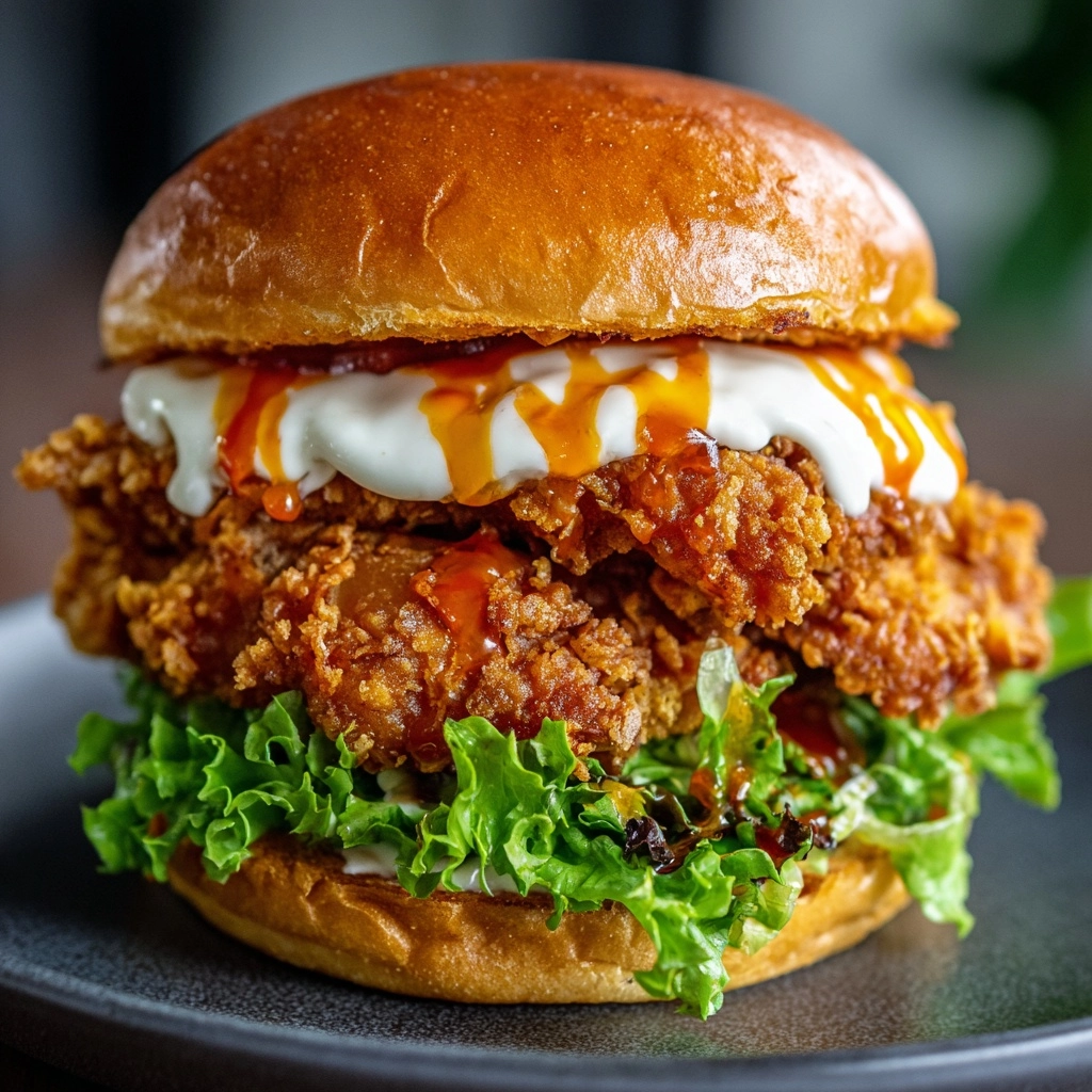Crispy Chicken Burger Recipe - Recipe Image