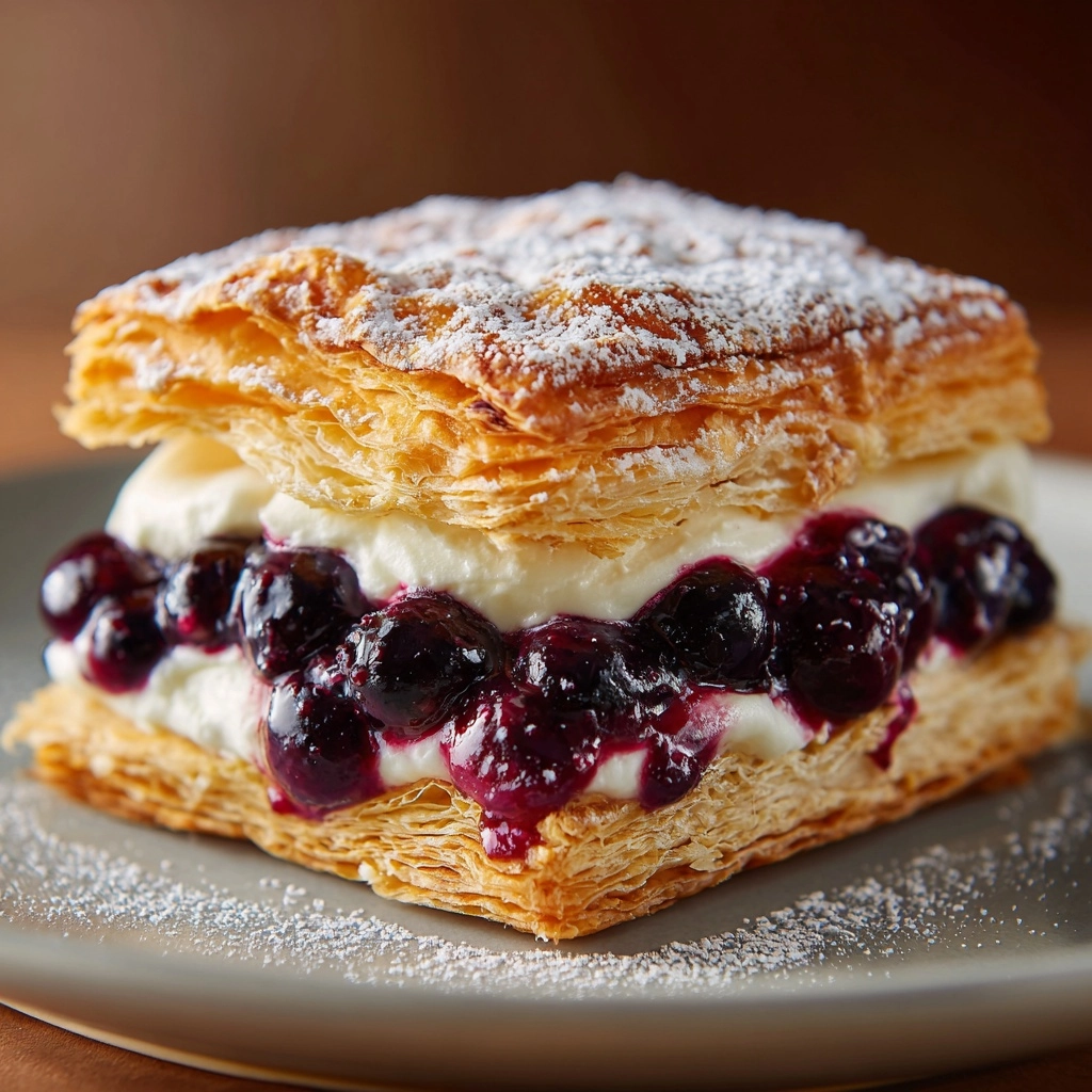 Berries and Cream Filled Croissants Recipe - Recipe Image