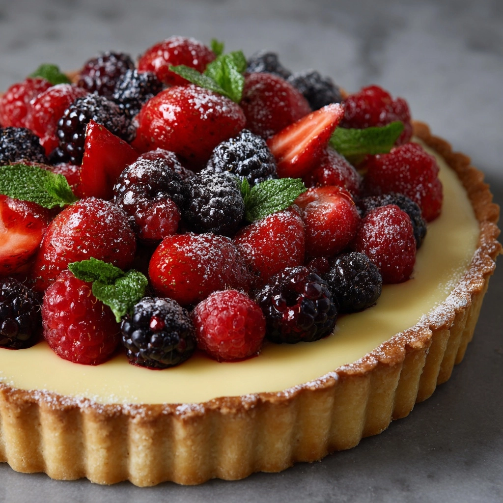French Lemon Cream Tart Recipe - Recipe Image