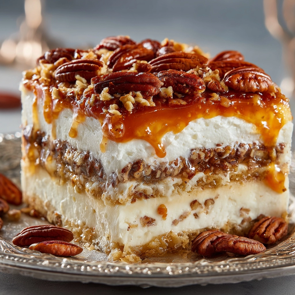 Southern Charm Pecan Pie Lasagna Recipe - Recipe Image
