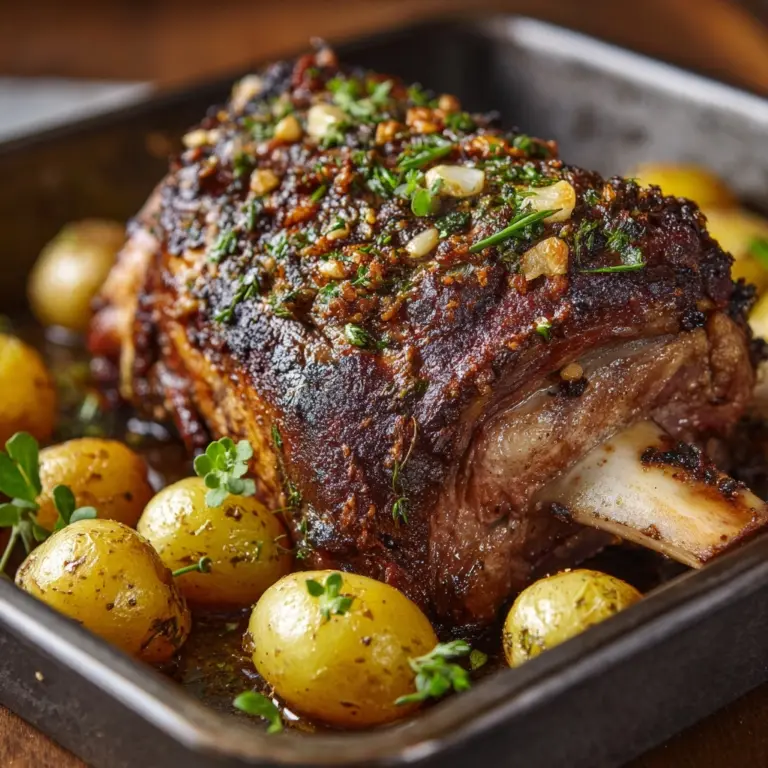 Mediterranean-Style Roasted Leg of Lamb Recipe