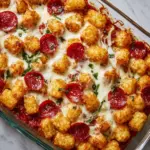 Tater Tot Pizza Casserole Recipe