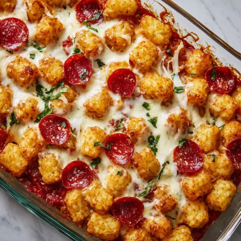Tater Tot Pizza Casserole Recipe