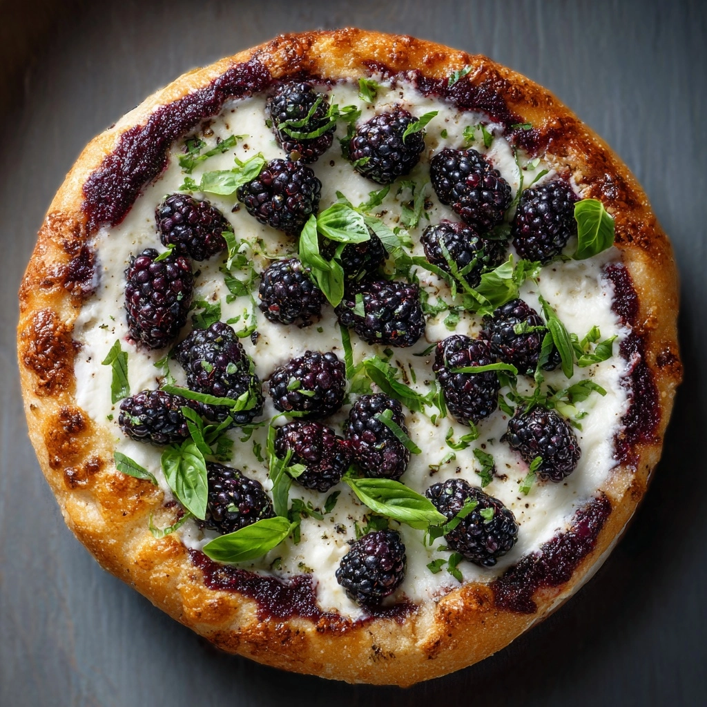 Blackberry Basil Ricotta Pizza Recipe