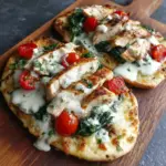 Tzatziki Chicken & Veggie Naan Pizza Recipe