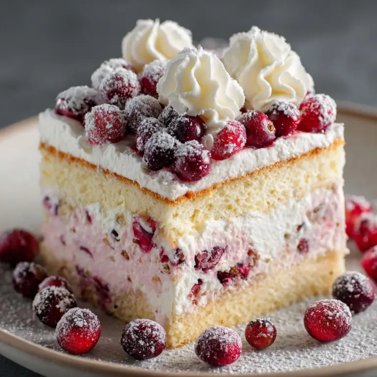 Christmas Cranberry Poke Cake Recipe