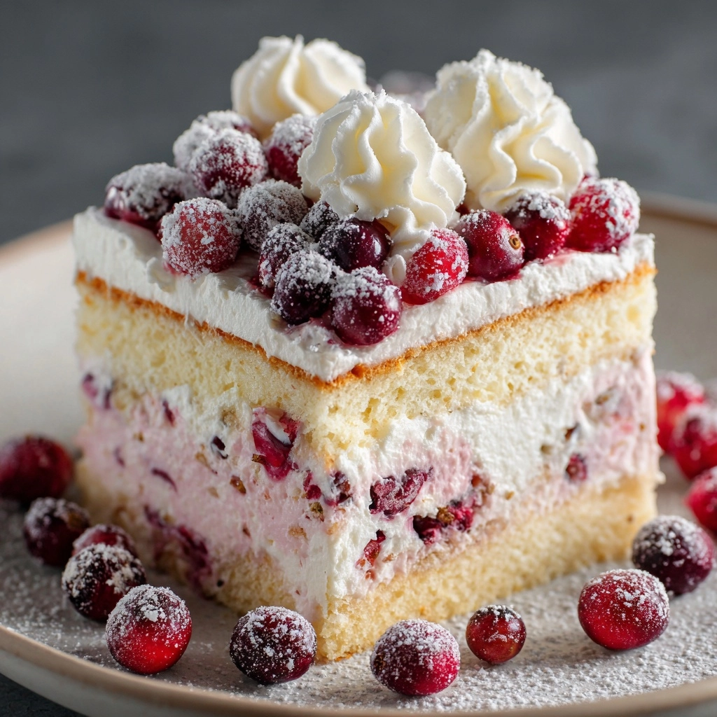 Christmas Cranberry Poke Cake Recipe