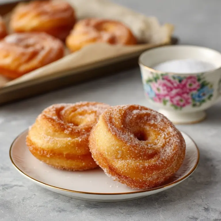 Cinnamon Sugar Twist Doughnuts Recipe