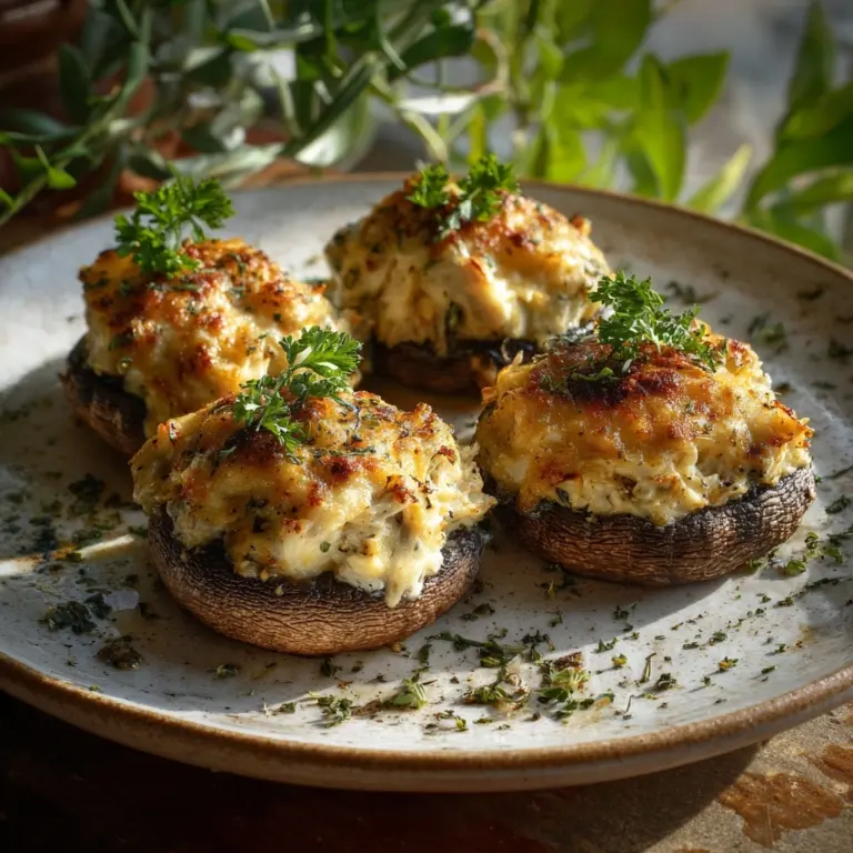 Crab-Stuffed Mushrooms Recipe