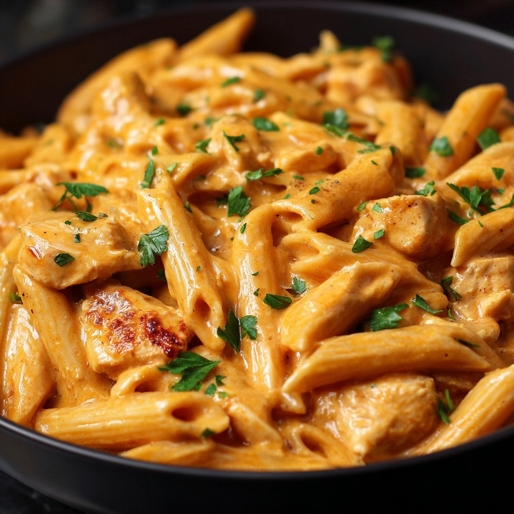 Buffalo Chicken Alfredo Penne Recipe - Recipe Image