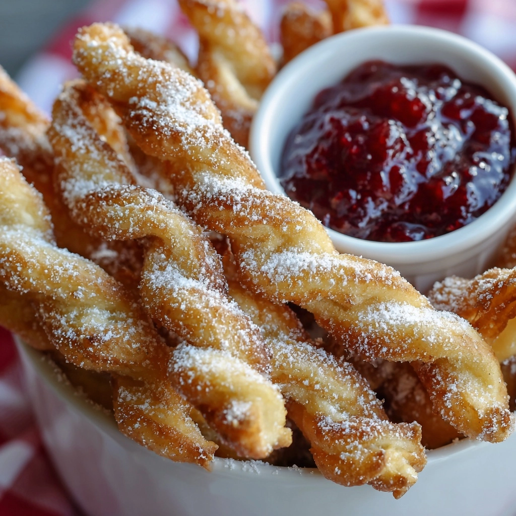 Crispy Funnel Cake Sticks Recipe - Recipe Image