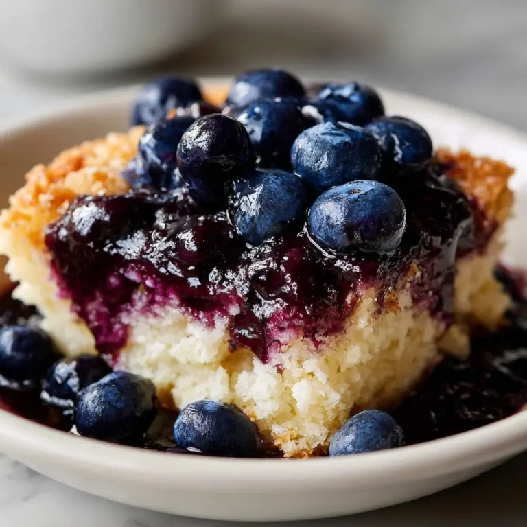 Blueberry Cream Cheese Dump Cake Recipe