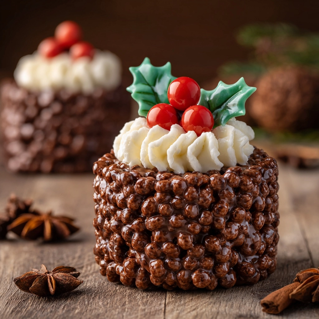 Rice Krispie Christmas Puddings Recipe