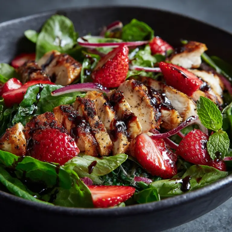 Strawberry Chicken Salad with Balsamic Dressing Recipe