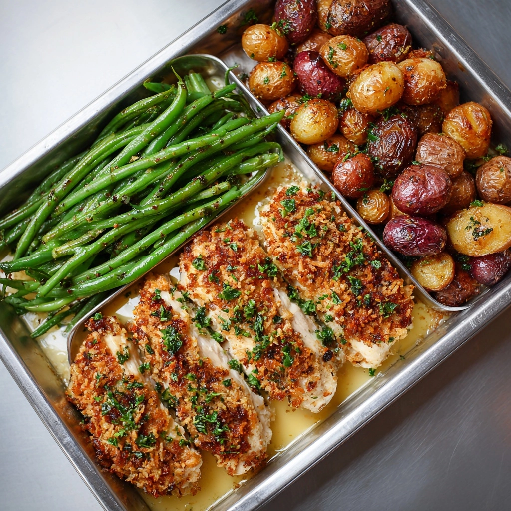 Parmesan Crusted Chicken Sheet Pan Recipe - Recipe Image
