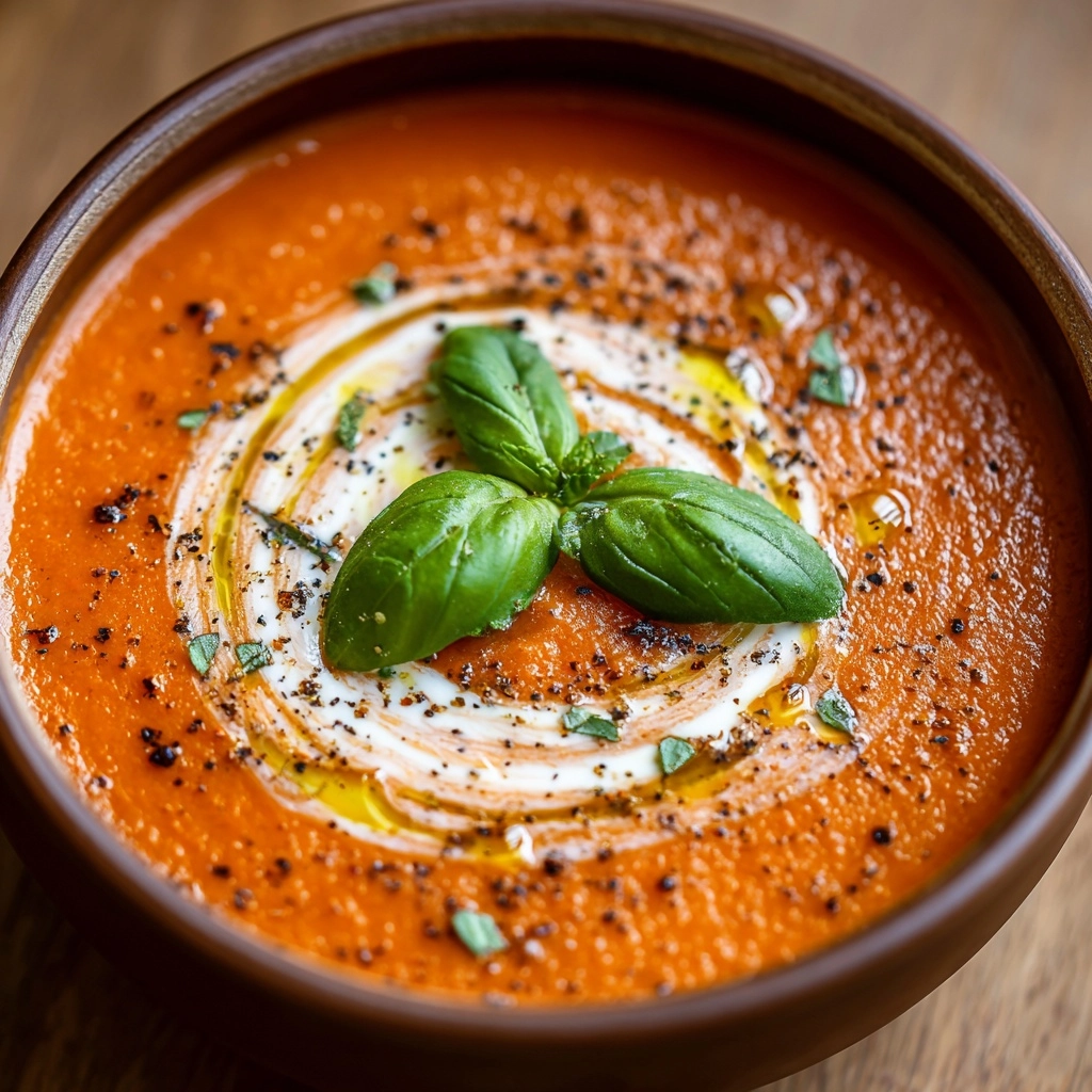 Tomato Basil Parmesan Soup Recipe - Recipe Image