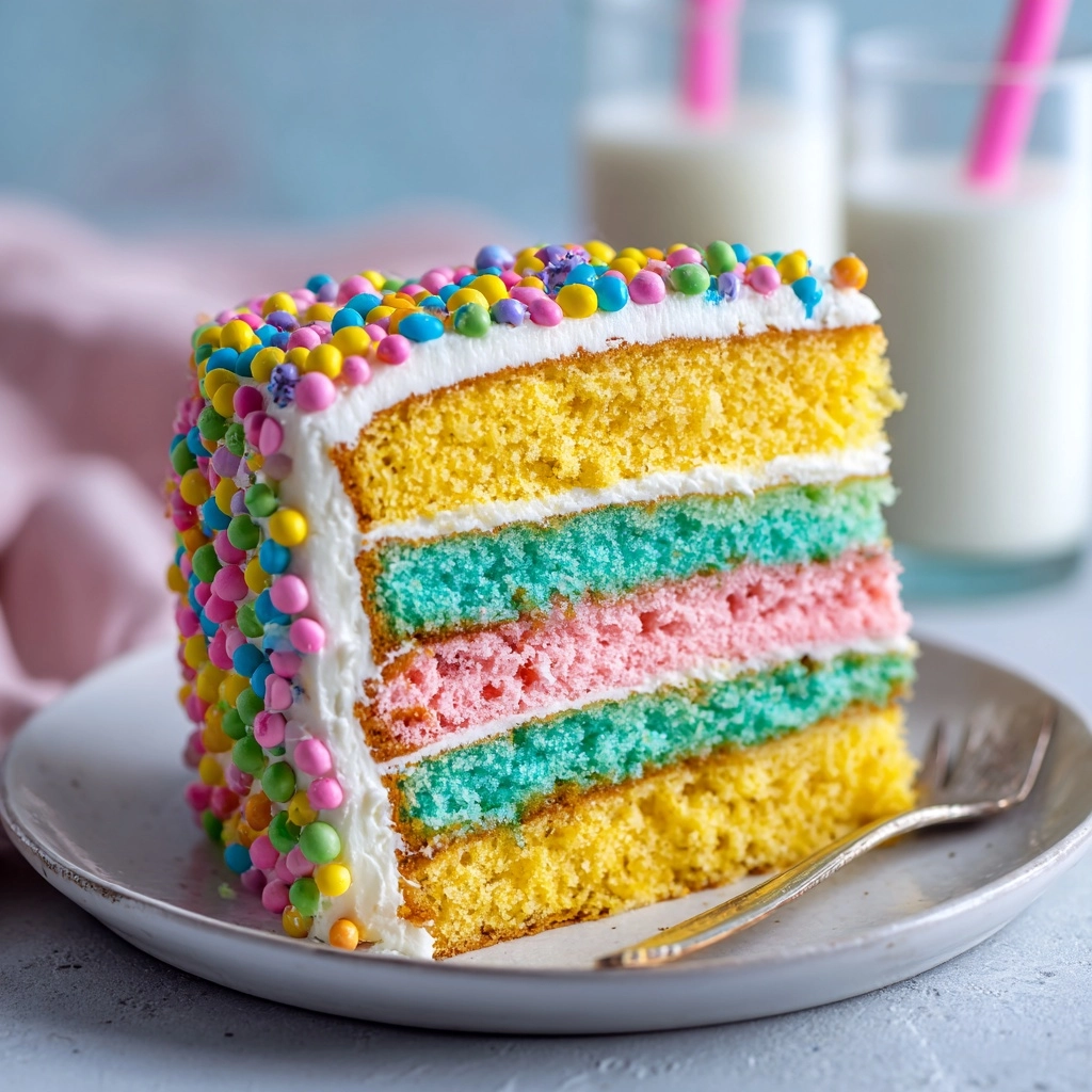 Easy Pastel Easter Cake Recipe! Recipe - Recipe Image
