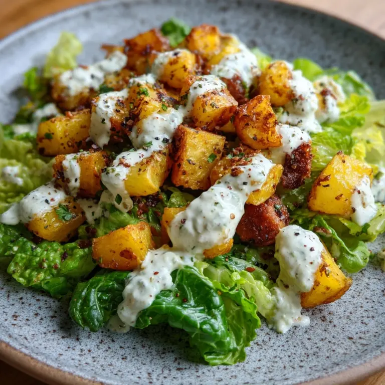 Crispy Potato Caesar Salad Recipe