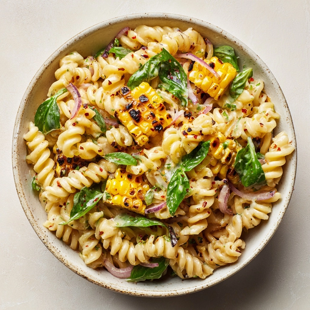 Creamy Street Corn Pasta Salad Recipe