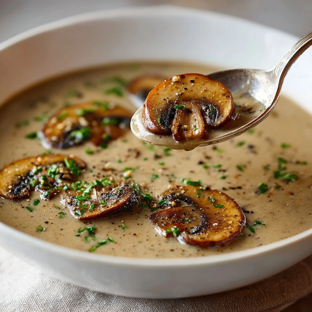 Creamy Mushroom Soup Recipe - Recipe Image