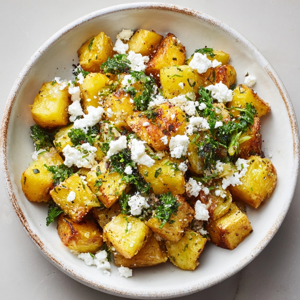 Greek Feta Roast Potatoes Recipe