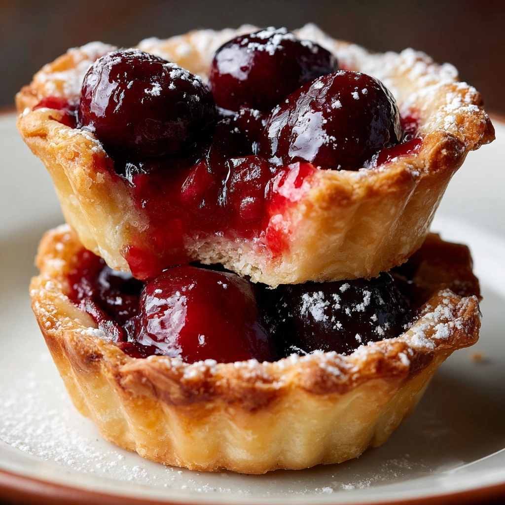 Mini Cherry Pies Recipe - Recipe Image