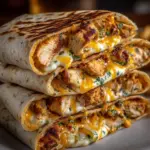 Cheesy Garlic Chicken Wraps Recipe