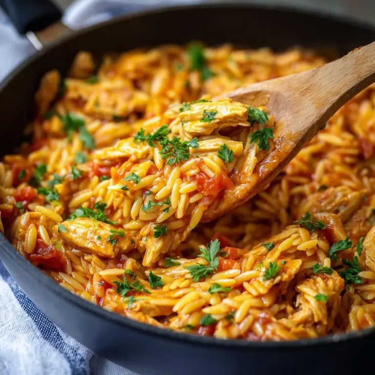 Creamy Tomato Orzo with Chicken Recipe