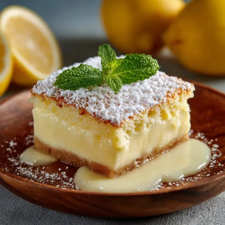 Lemon Custard Cake: A Delicious & Easy Recipe