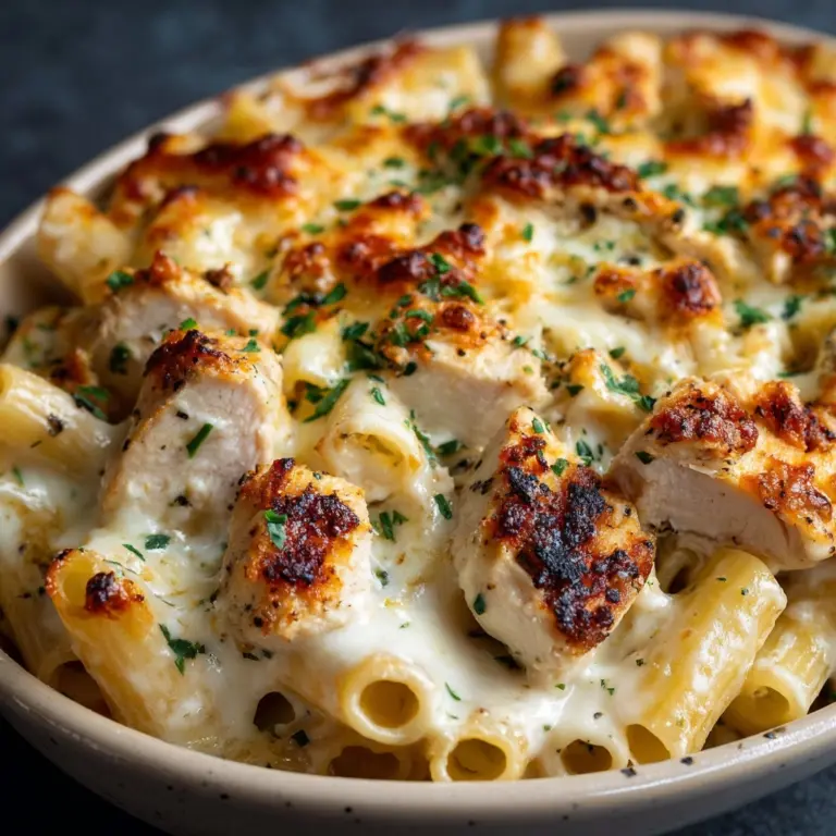 Garlic Parmesan Chicken Pasta Bake Recipe