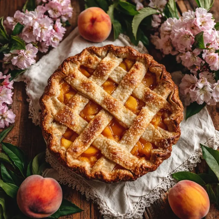 Brown Butter Strawberry Peach Pie Recipe
