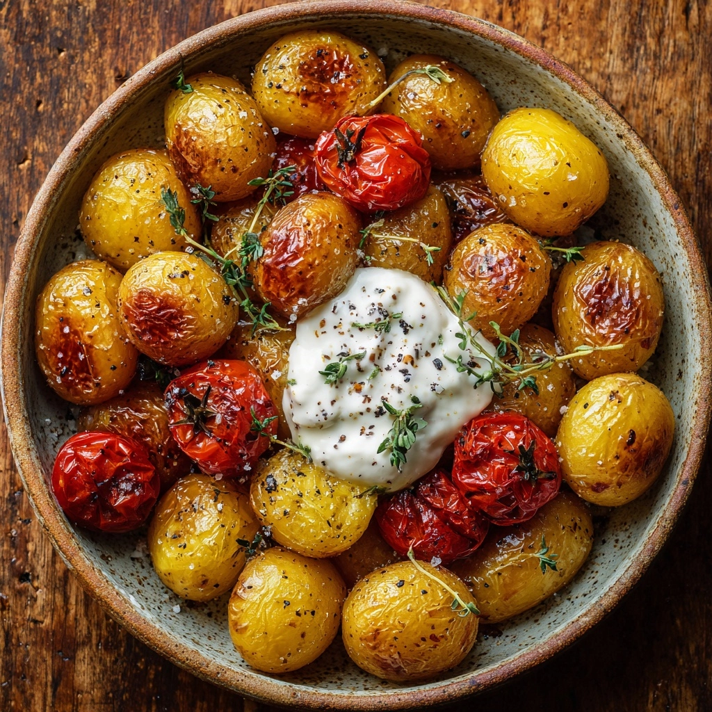 Lemon Honey Brown Butter Roasted Potatoes Recipe - Recipe Image