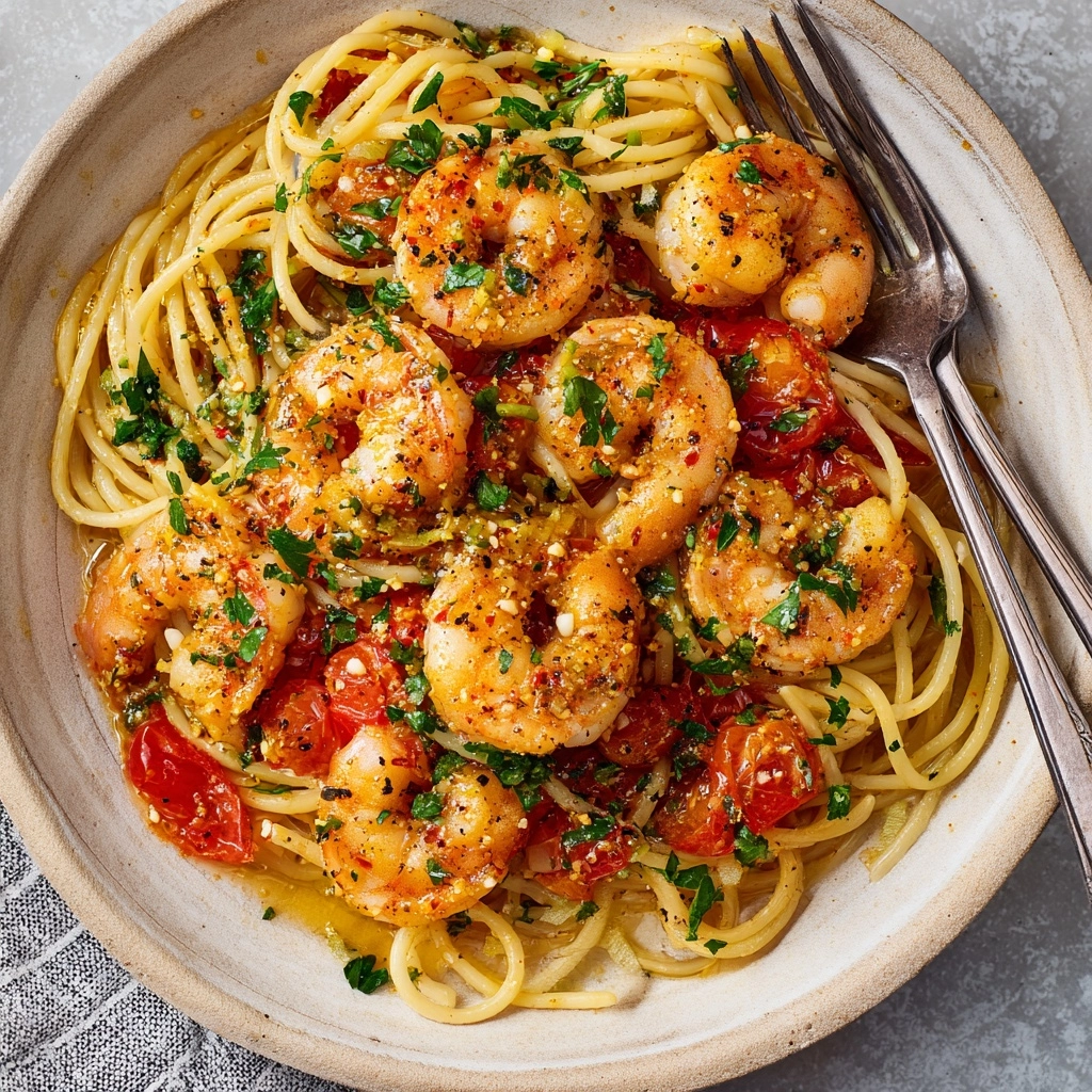 Spicy Shrimp Pasta Recipe - Recipe Image