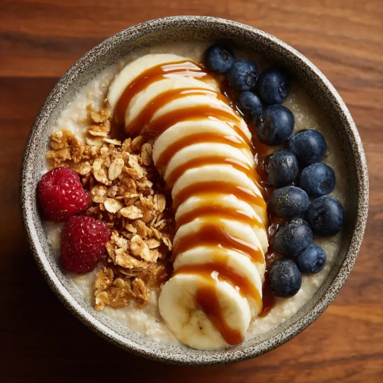 Caramelized Banana Split Overnight Oats Recipe