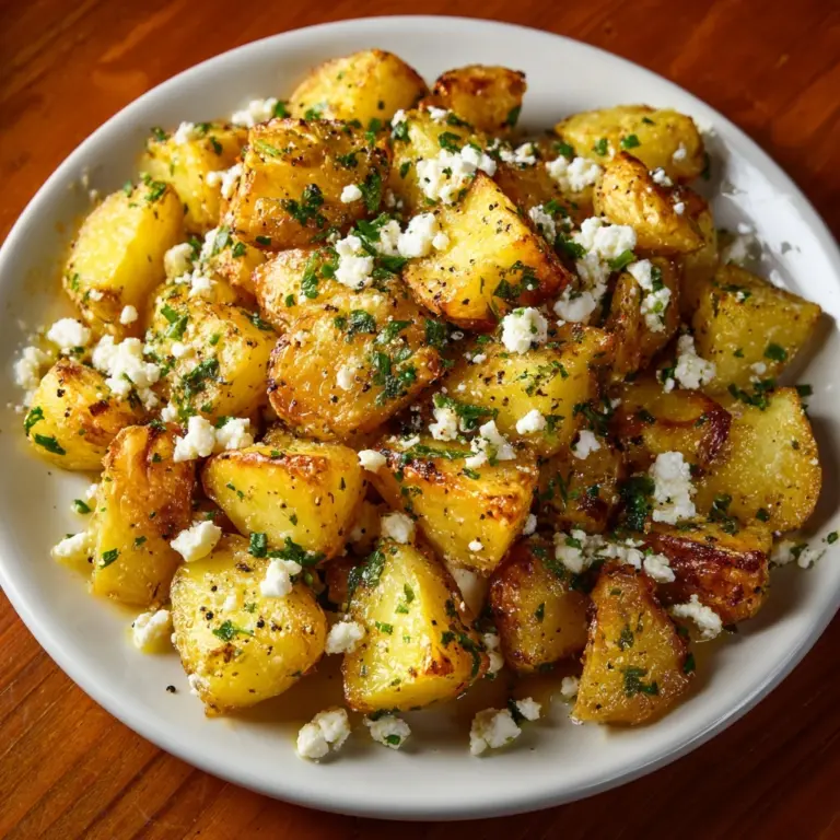 Baked Feta Potatoes Recipe