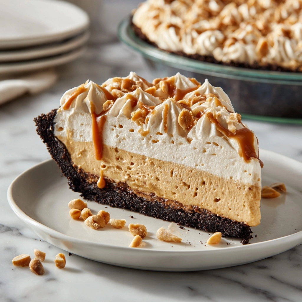No Bake Cream Cheese Peanut Butter Pie Recipe - Recipe Image